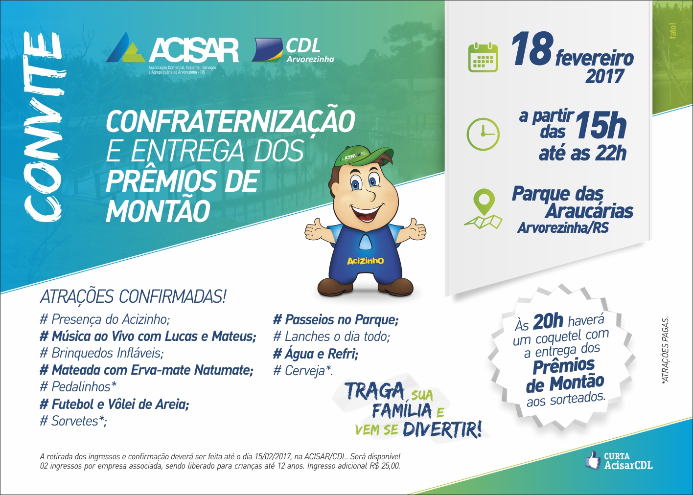 Premiação da Promoção ACISAR/CDL tem data marcada.